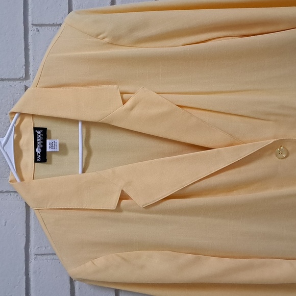 Sag Harbor Yellow 2 Button Closure Blazer Jacket. Size 20 NWOT - Picture 2 of 10